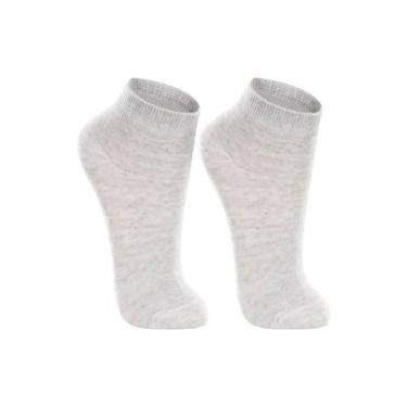 Imagem de Meia Infantil Lupo 02835 Cano Ku Kit Com 2 Curto, Cinza, 24-29