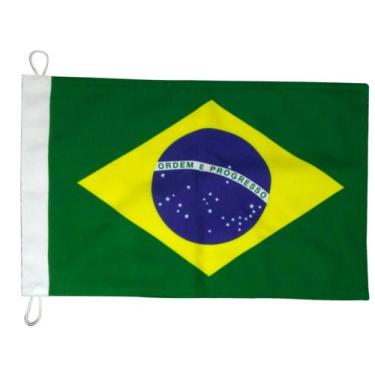 Imagem de Bandeira do Brasil 0P (0.24 x 0.34cm) sublimada frente e verso. - RN B