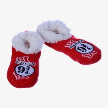 Imagem de Pantufa Meia Harry Potter Plataforma 9 ¾ G Zona Criativa 10072463 - Zo