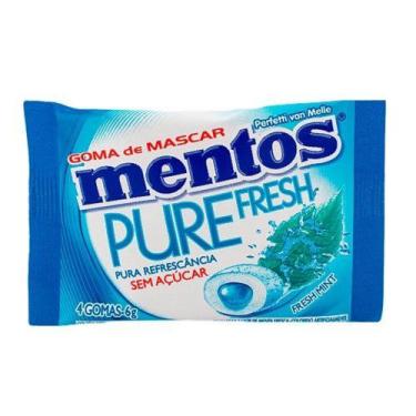 Imagem de Chiclete Mentos Pure Fresh Menta Sem Açúcar 4 Unidades