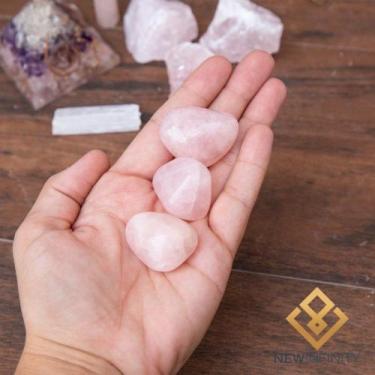 Imagem de Cristais Rolados Monte seu Kit Pedras Naturais Ametista Quartzo Rosa C