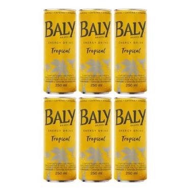 Imagem de Kit C/6 Energetico Baly Energy Drink Tropical 250ml