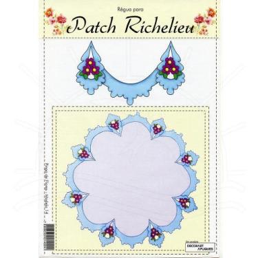Imagem de Régua para Patch Richelieu Márcia Caires Modelo 14 - Pingo de Flores -