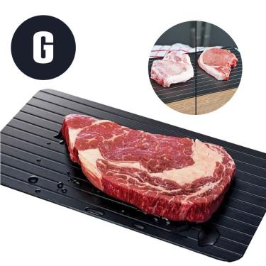 Imagem de Tábua de Descongelamento AB Mídia Bandeja Grande Alumínio Antiaderente Natural para Carnes e Alimentos