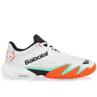 Imagem de Tênis Babolat Premura 3 Lebrón Padel Branco e Laranja, 44