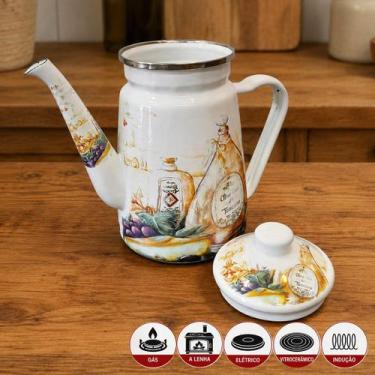 Imagem de Bule Italy Esmaltado Charm Vintage Para Todos Fogões De 1,2L - Genéric