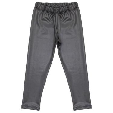 Imagem de Calça Infantil Look Jeans Legging, Preto, 04