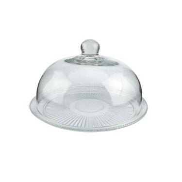 Imagem de Prato De Bolo Com Tampa Happy Vidro 34X20cm - L Hermitage