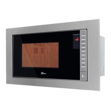 Imagem de Forno Micro-ondas Fischer Fit Line Embutir 25 Litros 127V Inox Prata, 