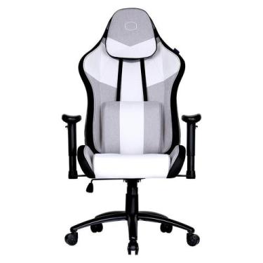 Imagem de Cadeira Gamer Cooler Master Caliber R3c Cinza E Branca C/ Base De Aco 