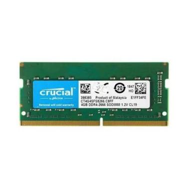 Imagem de Memoria para Notebook Crucial 4GB 2666MHz DDR4 CL19 CT4G4SFS8266