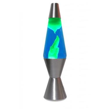 Imagem de Luminária / Abajur - Lava Lamp / Lava Motion - Verde Com Líquido Azul