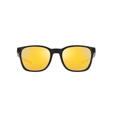 Imagem de Oakley Óculos de sol Oo9018 Ojector Square masculino, Preto fosco/Prizm 24k polarizado, 55 mm
