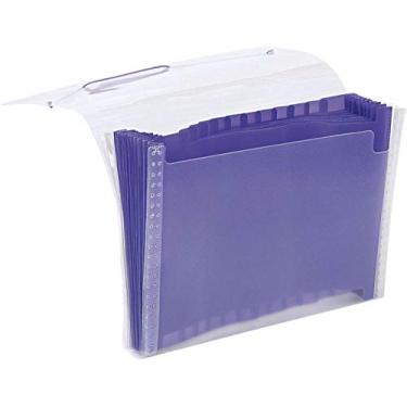 Imagem de Pasta Sanfonada Plástica x 1 Unidade, Polibras 186511, Lilás
