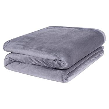 Imagem de Cobertor Casal Europa Toque de Luxo 180 x 240cm - Cinza