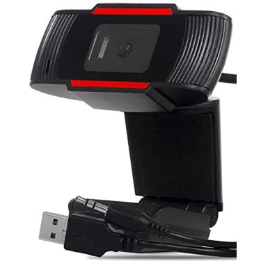 Imagem de Webcam Gamer Para Computador Pc Notebook Lives Videos Youtube Usb Com Microfone P2