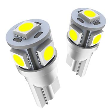 Imagem de Lâmpadas de LED 194 Marsauto 168 T10 2825 5SMD Lâmpadas de LED mapa de cúpula de carro placa de licença lâmpada branca 12V (pacote com 2)