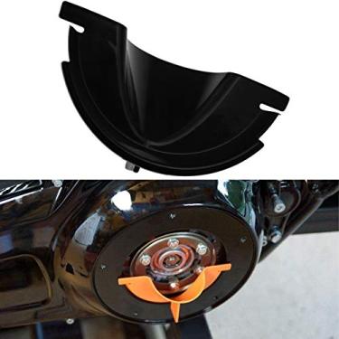 Imagem de Rebacker Capa Primária de Motocicleta Plásticos Funil de Preenchimento de Óleo Primário para Modelos Harley Touring Trike 2006-2017 Dyna 2007-2018 Softail, Preto