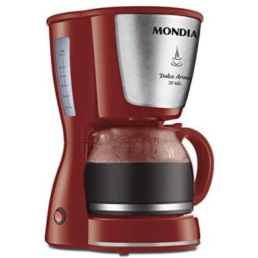 Imagem de Cafeteira Elétrica Dolce Arome, Mondial, Vermelho/Inox, 800W, 110V - C-32-32X-R