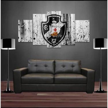 Imagem de Quadro Decorativo Vasco Da Gama 2 Mdf 115X60Cm 5 Peças
