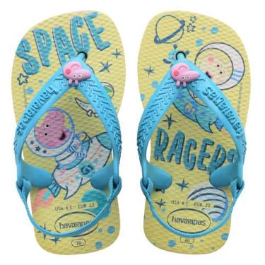 Imagem de Chinelo Havaianas New Baby Peppa Pig Bege Palha