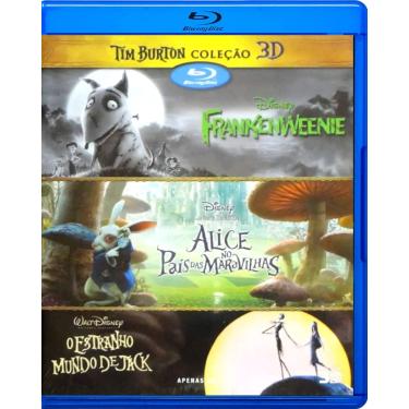 Imagem de Blu-ray: Coleção Tim Burton 3D - Frankenweenie / Alice no País das Maravilhas / O Estranho Mundo de Jack