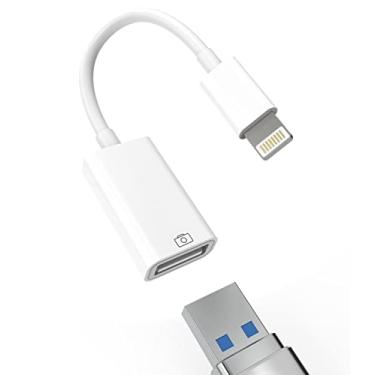 Imagem de Adaptador Lightning macho para USB fêmea OTG cabo de sincronização de dados compatível com Iphone13 11 12pro Max Mini XR X XS 8 7 SE Plus para Apple iPad Air, câmera, mouse 3.0, teclado, hub, conector adaptador de porta midi