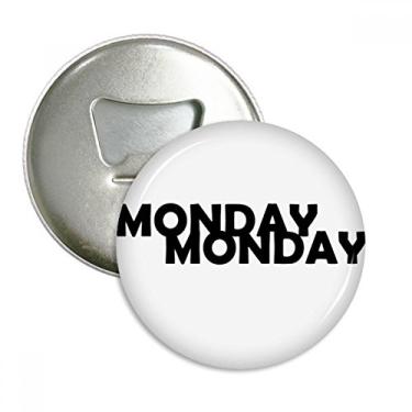 Imagem de Elegante Characters Monday abridor de garrafas ímã de geladeira emblema multifuncional