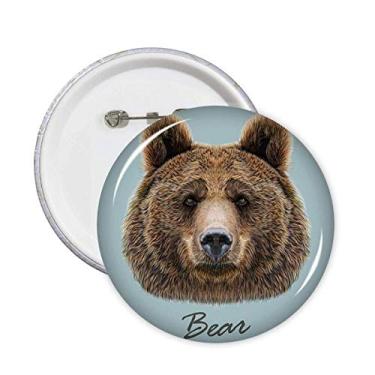Imagem de Broche de animal gigante de urso marrom selvagem, emblema, acessório, decoração, 5 peças