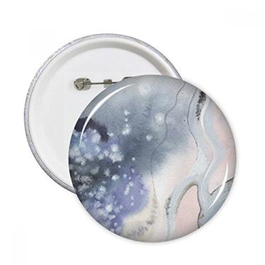 Imagem de Aquarela abstrata com tinta de sombreamento alfinetes redondos para crachá, botão de decoração, 5 peças