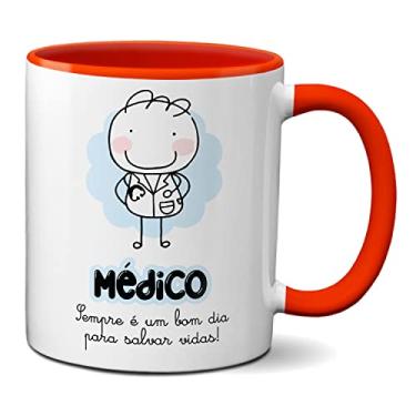 Imagem de Caneca Médico Salvar Vidas É Sempre Um Bom Dia Presente Fofo (Vermelha)