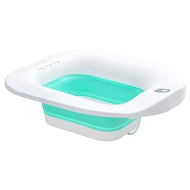 Imagem de Newmind Sitz Banho para vaso sanitário, assento elétrico dobrável, para hemorroidas, limpeza de pacientes serve para vasos sanitários padrão com banheira de quadril Flusher