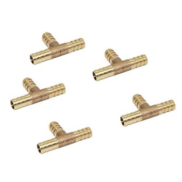 Imagem de Generic 5pcs Latão Mceneiro de Combustível Mceneiro Tee Conector Gás Água Água, 10mm