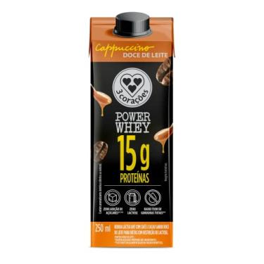 Imagem de Bebida 3 Corações Cappuccino Power Whey Doce de Leite 250ml