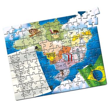 Imagem de Quebra-Cabeças Estados Brasileiros 100 Peças Brinquedos Estrela