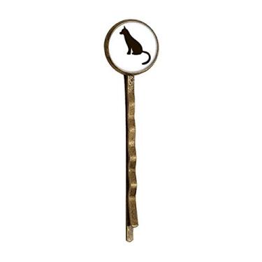 Imagem de Black Cat Cute Animal Portrayal Retro Metal Hair Bobby Pin Headwear