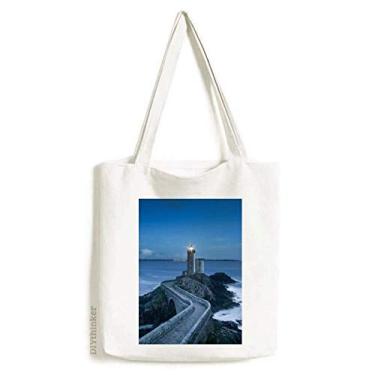 Imagem de Ocean Dark Tower Picture Art Deco Gift Fashion Tote Canvas Bag Shopping Satchel Casual Bolsa
