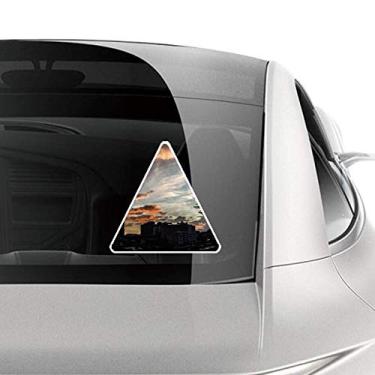 Imagem de DIYthinker Adesivo azul escuro céu nuvens coloridas carro motocicleta bicicleta bagagem decalque