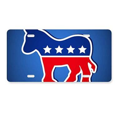 Imagem de DIYthinker Emblema America Burro Partido Democrático Placa de Carro Decoração Acessório de Aço Inoxidável