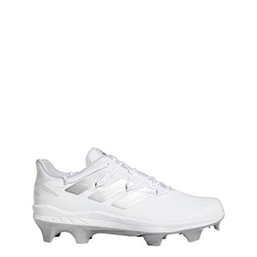 Imagem de adidas Adizero Afterburner 8 Pro TPU Baseball Shoes White/Silver Metallic/Team Light Grey 9 D (M)