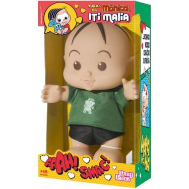 Imagem de Boneco Cebolinha Iti Malia Vinil Turma Da Monica 24cm Bbra