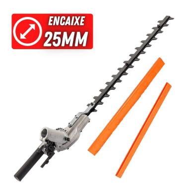 Imagem de Aparador De Ceca Viva Articulado Kawashima Kw Ae-18 Eixo 7x7 Ângulo de Ajuste de Lâmina 180 Graus Para Roçadeira com Haste 2,5cm