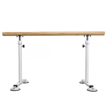 Imagem de Ballet Barre Barra de balé móvel com ventosa, bastão de aço portátil para prática de dança, capacidade de carga de 300 kg (Color : White, Size : 1M/3.3FT)