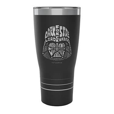 Imagem de Tervis Copo de viagem Traveler Star Wars - Palavra gravada Darth Vader Tripla Parede Isolada Copo de Viagem Mantém Bebidas Frias e Quentes, 850 g, Darth Vader - Sombra Ônix