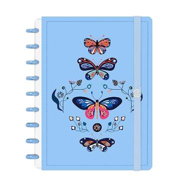 Imagem de Caderno De Disco ISCOOL Inteligente M Butterfly Azul Claro