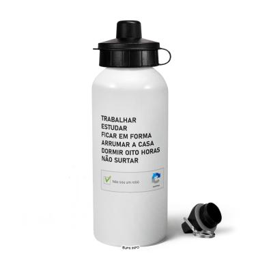 Imagem de Garrafa Squeeze MQ - Não sou robô!