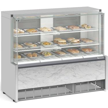 Imagem de Vitrine Estufa Aurora com bandejas MEQA140RBR Gelopar