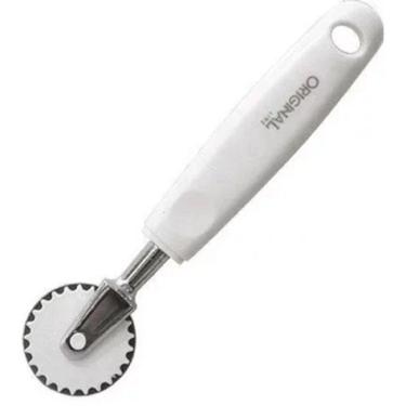 Imagem de Cortador Fecha Pastel Carretilha Preparação Pastéis Pizza Cozinha Corta Aço Inox Massa Gourmet