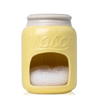 Imagem de Porta-esponja Mason Jar - Amarelo