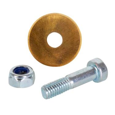 Imagem de QEP Roda de corte de substituição para cortador de azulejo, 10117, carboneto de tungstênio revestido de titânio de 2,2 cm